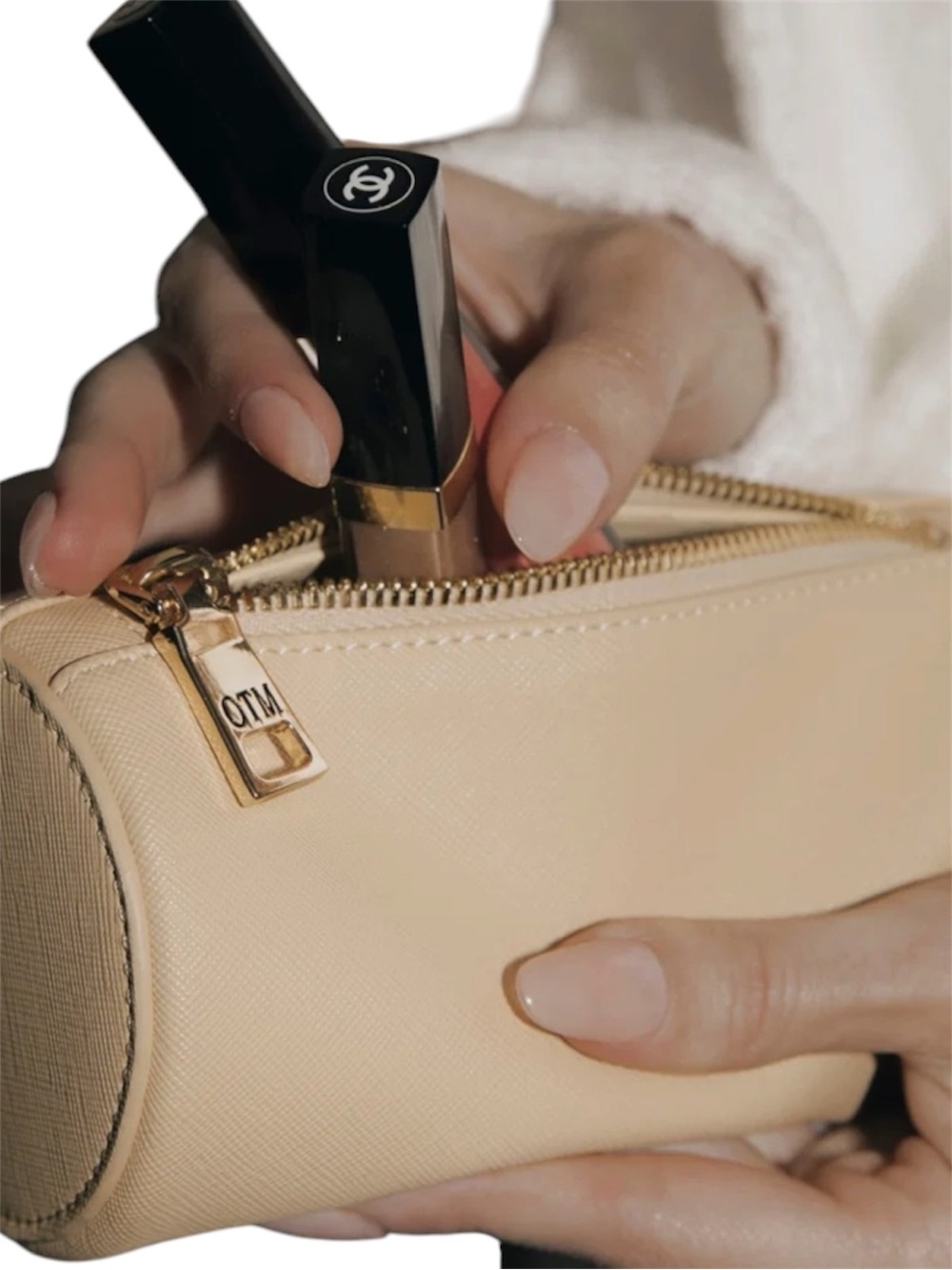 OTM Collection Saint Tropez Petite Cosmetics Pouch - Vegan leather